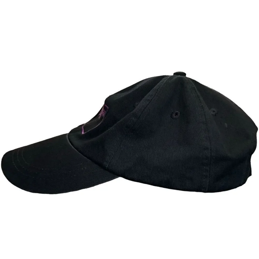Goldman Sachs VINTAGE Ouray Sportswear Retro Black Purple Embroidered Hat Cap.